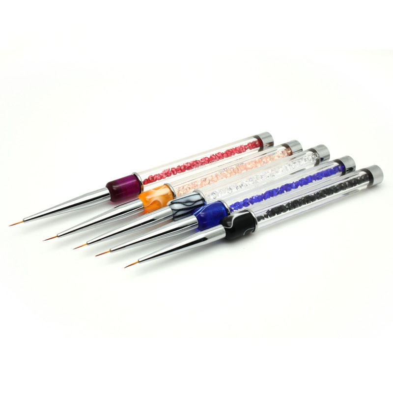 colorful nail art  brush