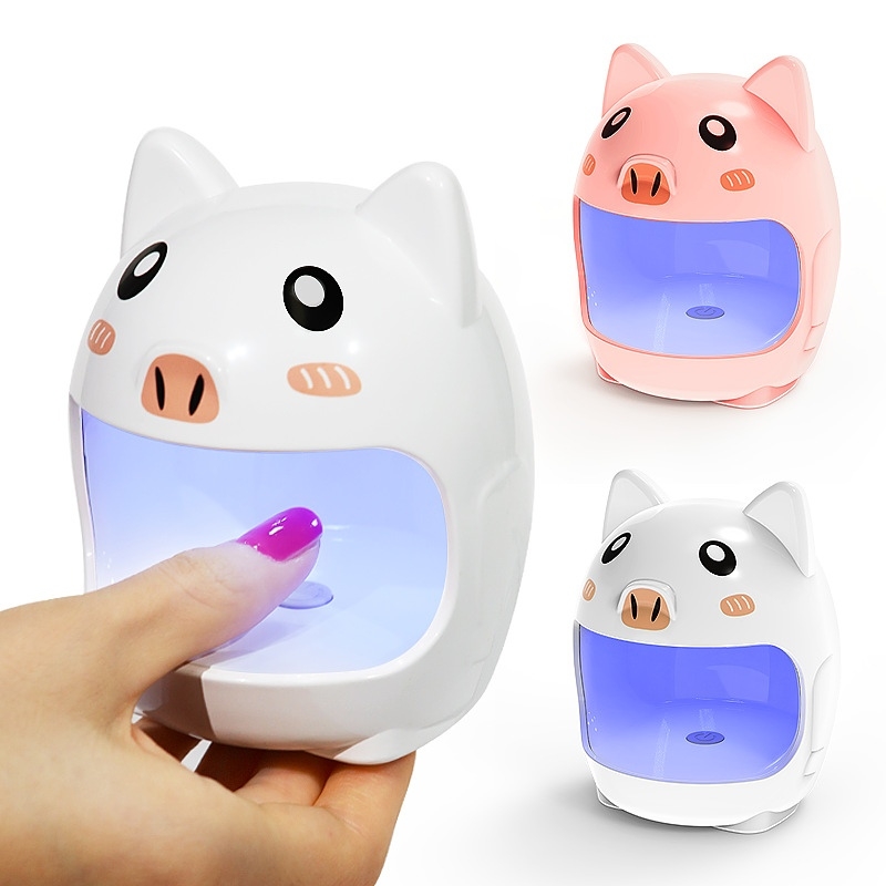 Cute Pig Mini UV LED Nail Lamp