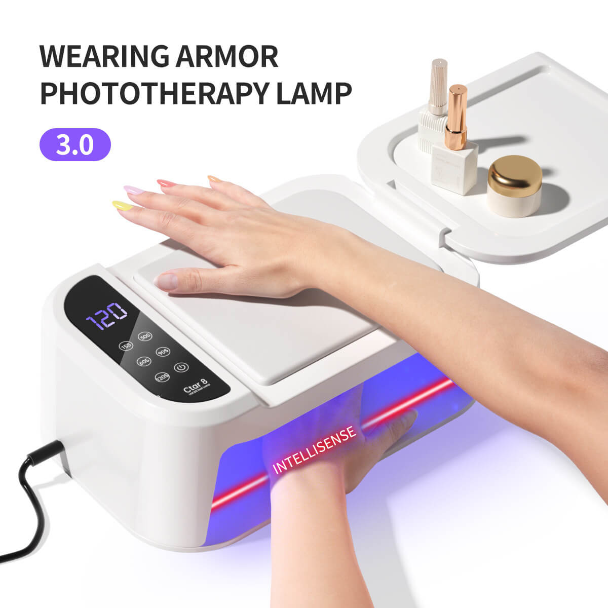 Ctar 8 UV LED Nail Lamp With Hand Pillow