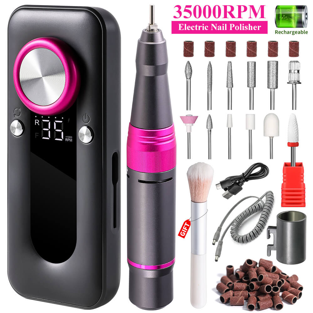 35000 RPM Professional Nail Drill with LCD Display