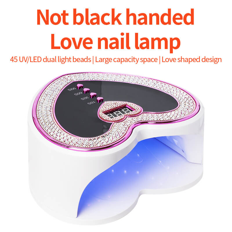 268W Bling Rhinestone Heart-Shaped UV LED Nail Lamp