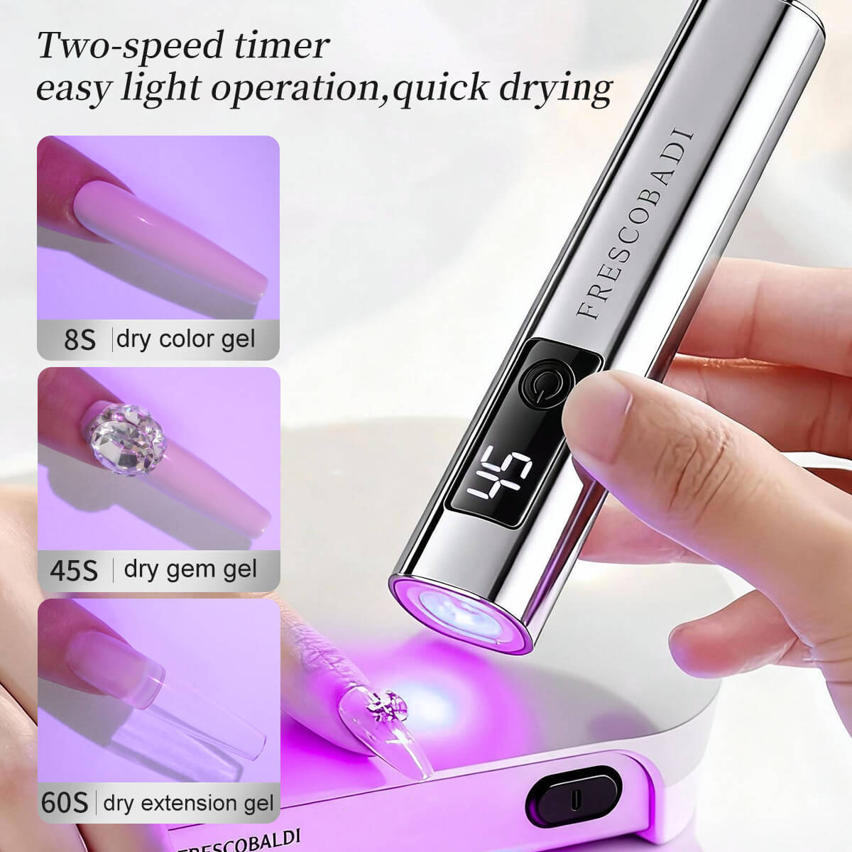 Linear Handheld UV/LED Nail Lamp